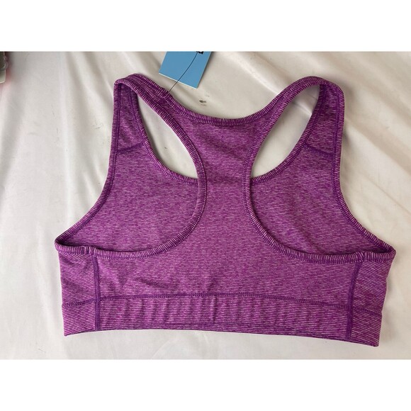Oalka Womens Racerback Sports Bras Fitness Medium Support Workout Running  L - Picture 5 of 6
